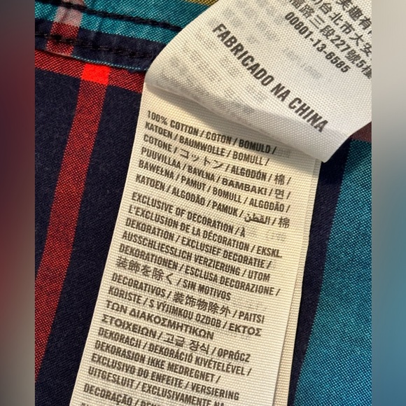 Sz XL Men’s Hollister button front vintage plaid shirt cotton - Picture 7 of 7